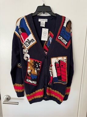 JH Collectibles Navy Cruise Cardigan | Oversized | Size Small